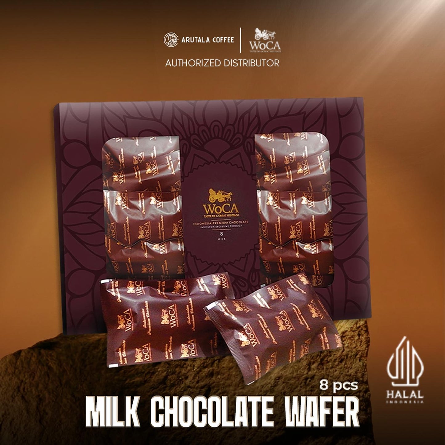 WoCA Wafer Coklat Premium