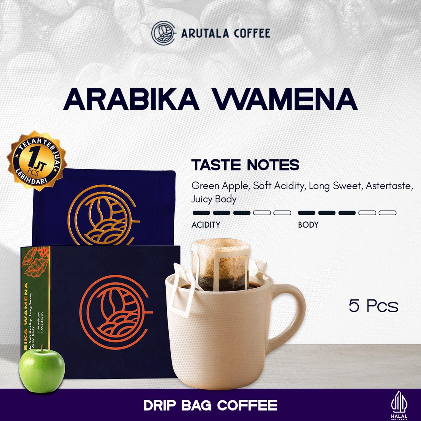 Arutala Drip Bag/Filter Bag Coffee 5 Drip Bag