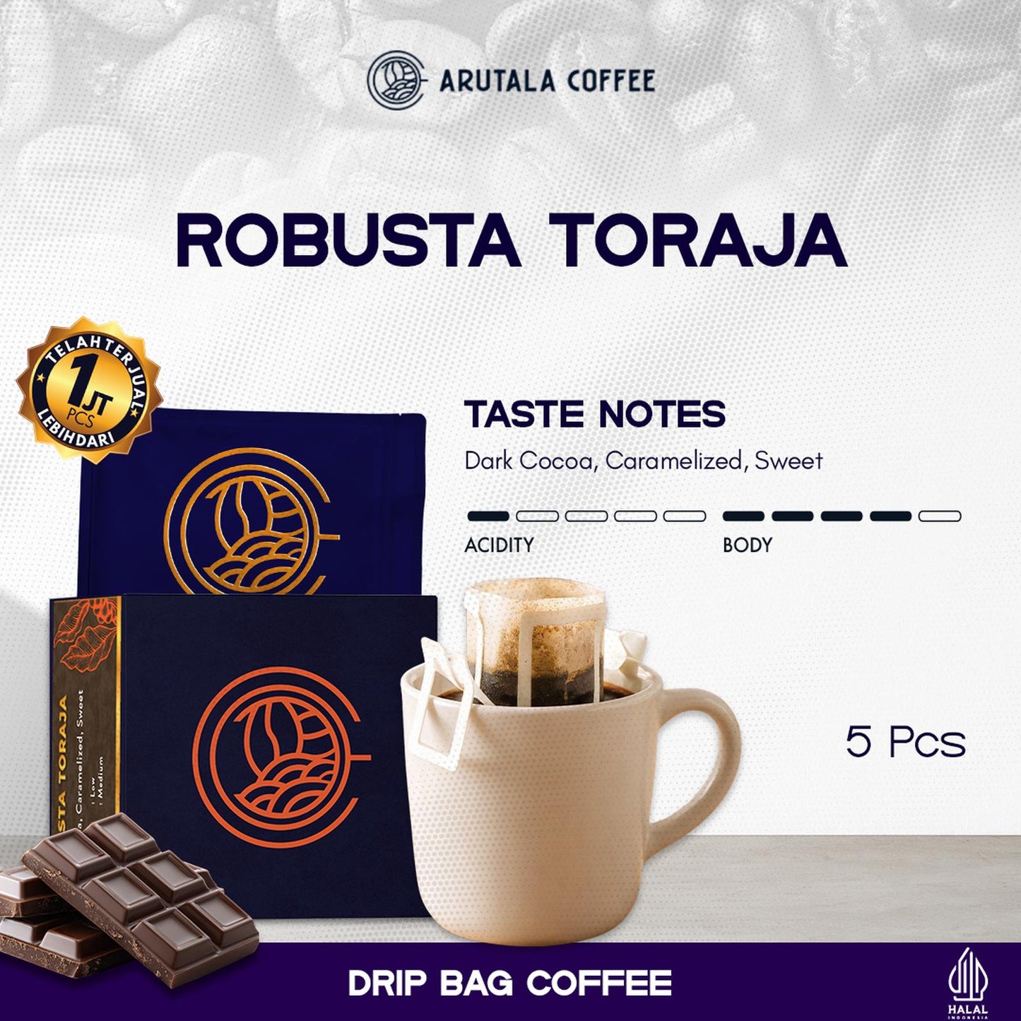 Arutala Drip Bag/Filter Bag Coffee 5 Drip Bag