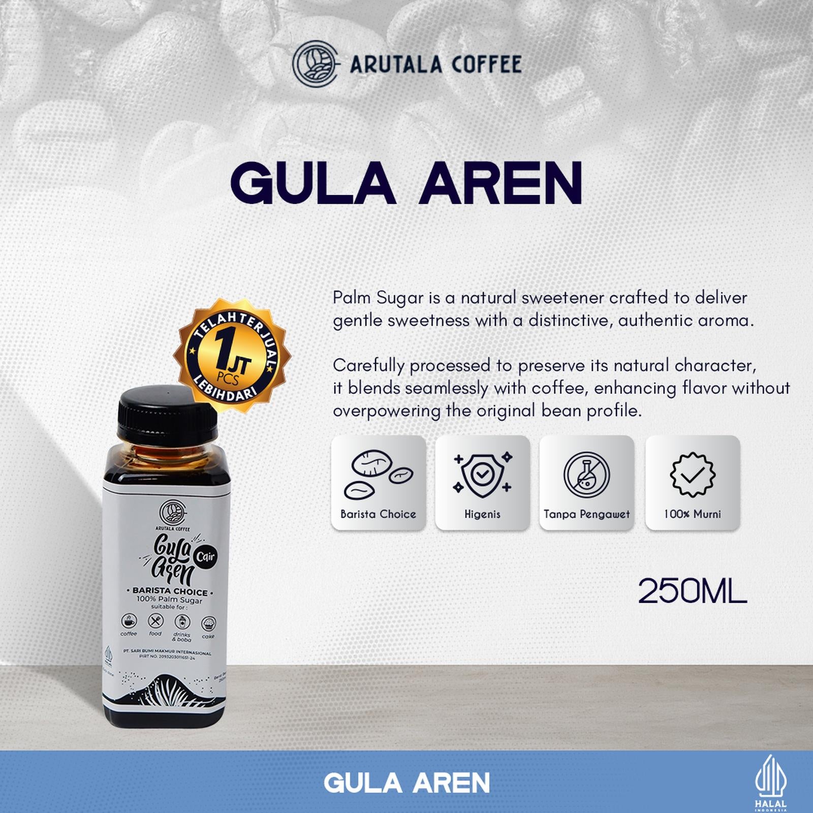 Arutala Gula Aren Cair Legit Barista Choice