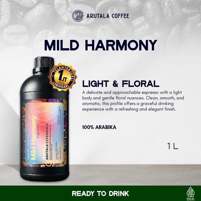 Arutala Espresso Cair 1000ml Siap Minum Barista Choice